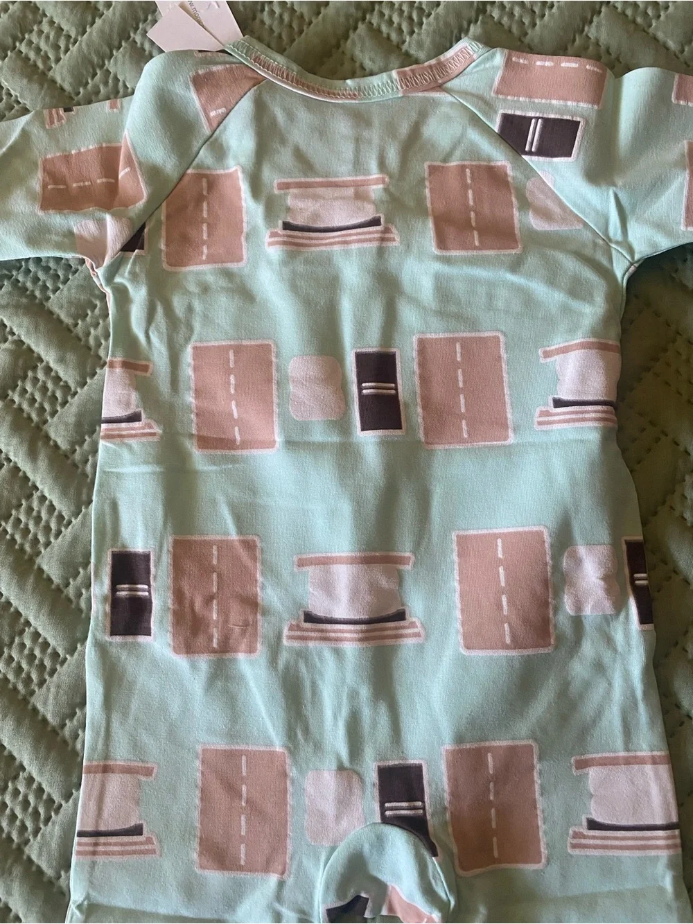 Monica + Andy one-piece footed pajamas